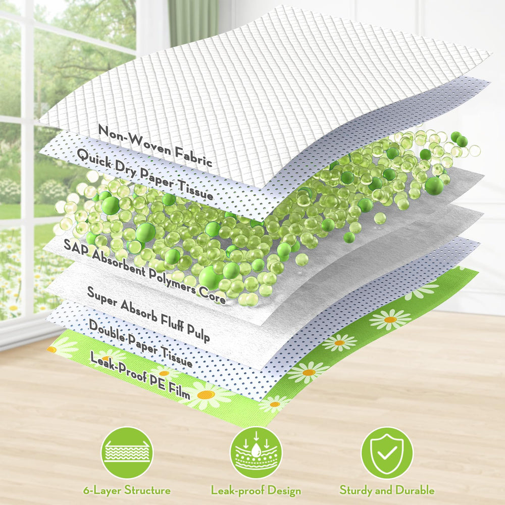Croci extralarge dog pads absorbent core close-up showing gel moisture lock