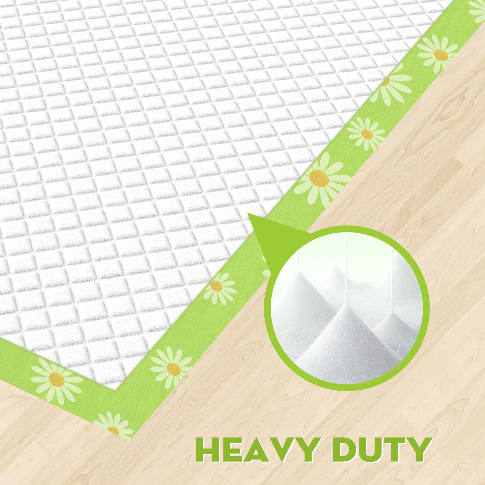 Croci extralarge dog pads in-use on floor shows secure placement