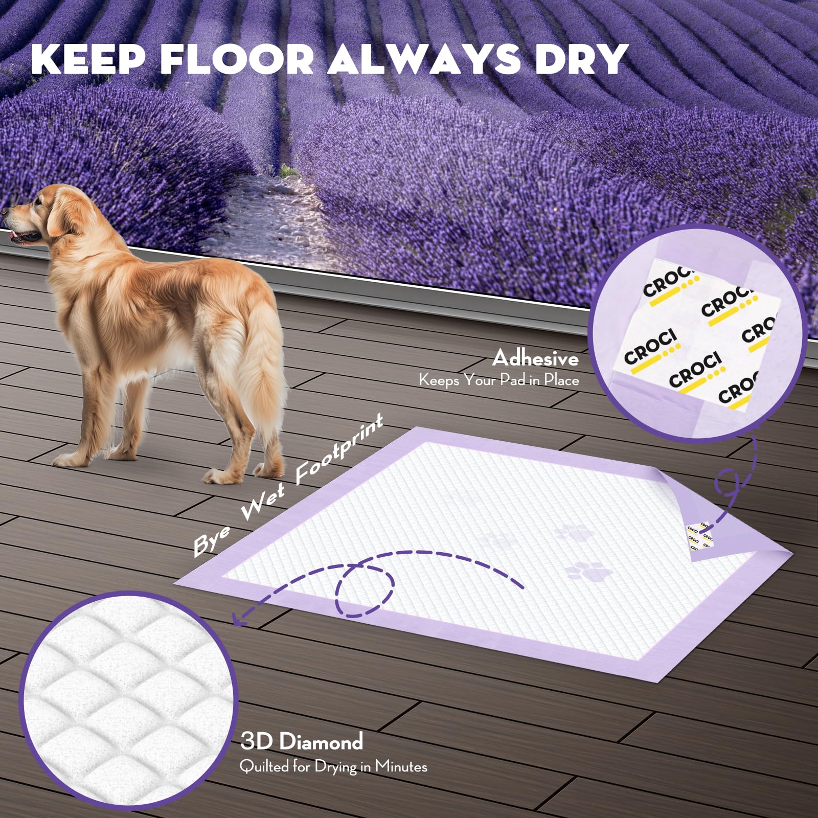 Croci pads suitable for training kennels and space protection