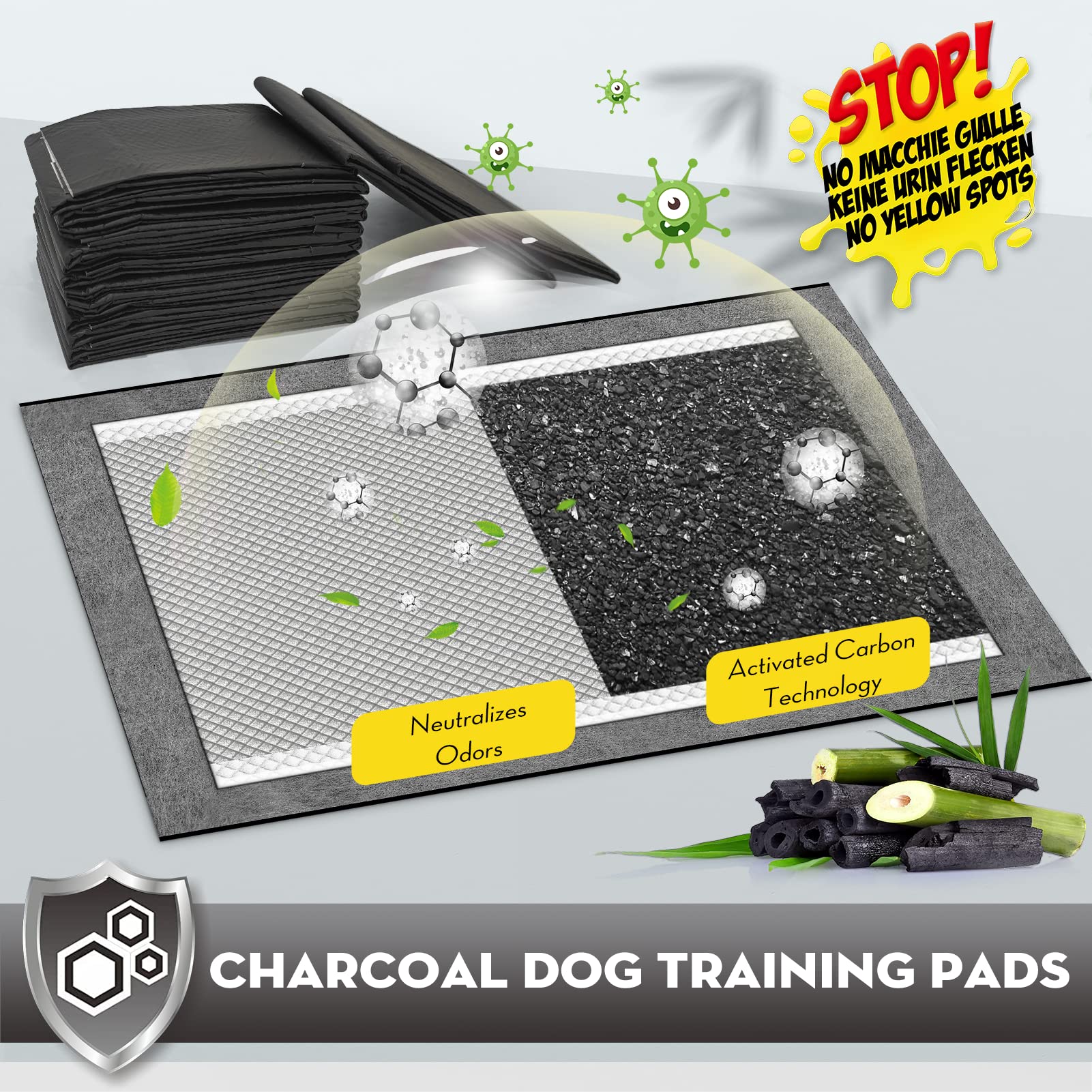 Croci odor-control layer demonstrates how activated carbon reduces indoor smells.