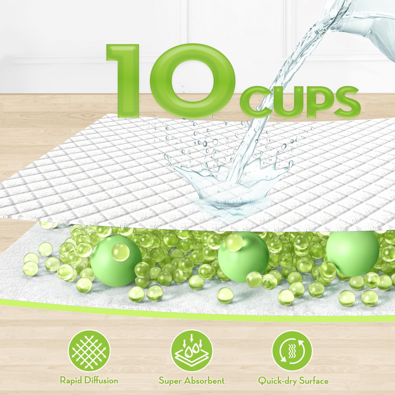 Croci premium packaging signaling quality for ready-to-use pads.
