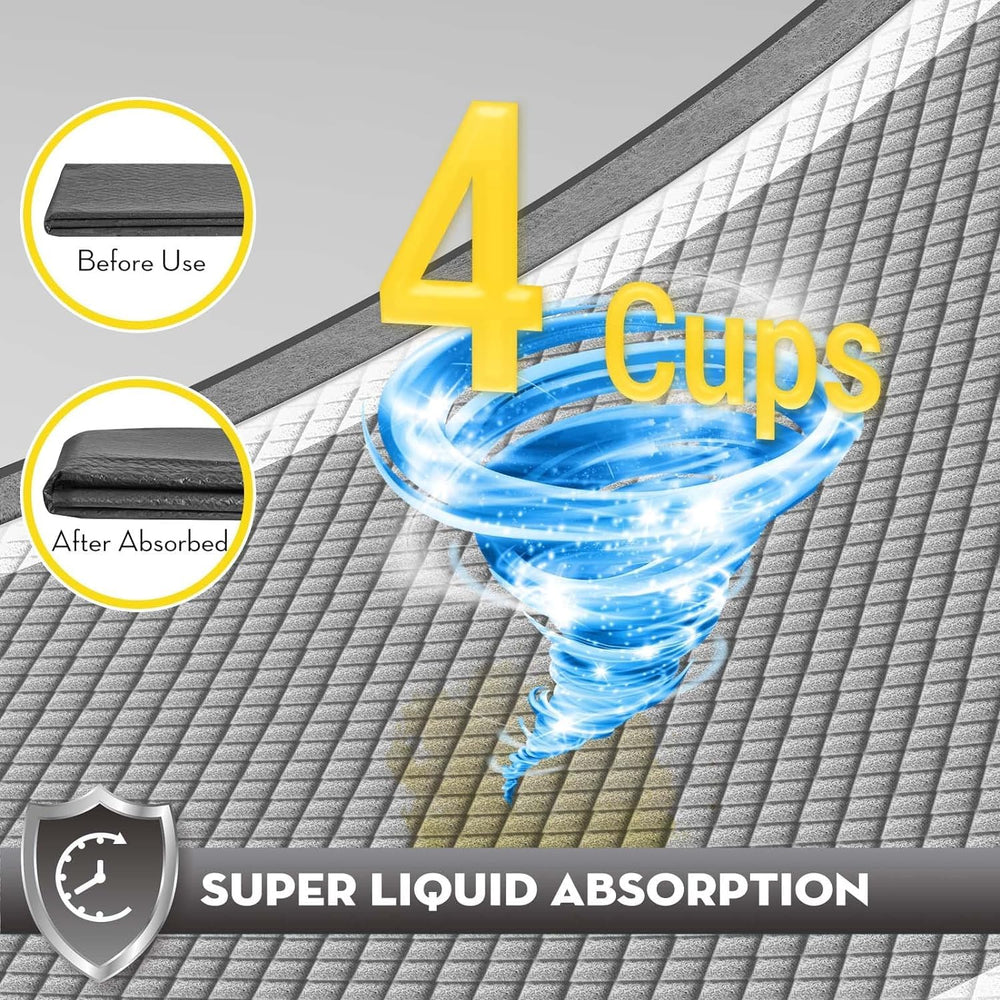 Croci pad with absorbent core handles 4–12 cups of liquid.