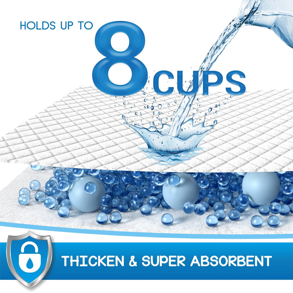 Croci Wee Wee Pads six-layer system for reliable moisture containment.