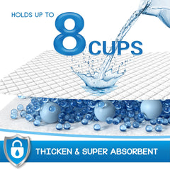 Croci Wee Wee Pads six-layer system for reliable moisture containment.