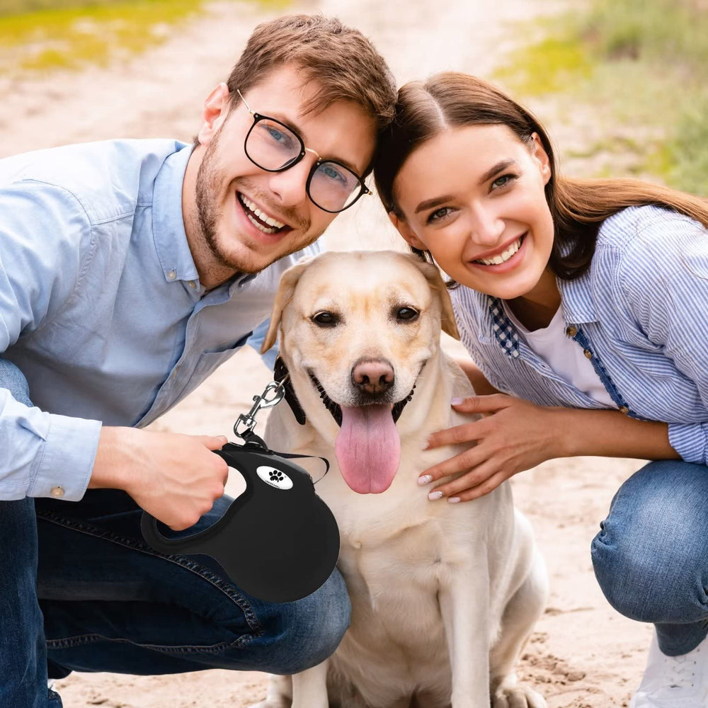 CROWN PAWS soft-grip handle in black for comfortable long walks