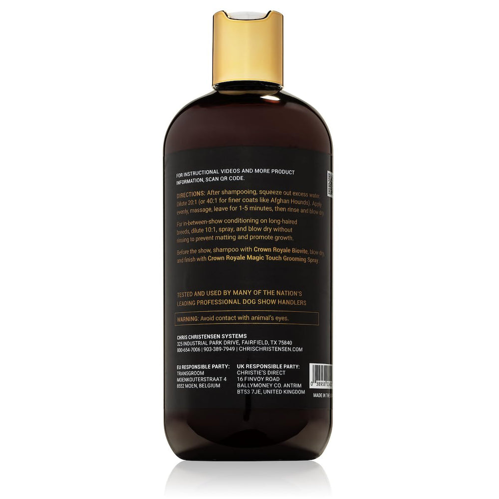 Crown Royale Condition Plus coat after use with enhanced shine and body