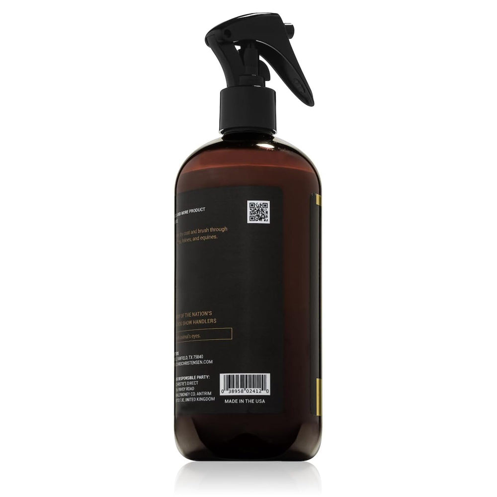 Crown Royale Formula helps repel dirt and urine stains during grooming.