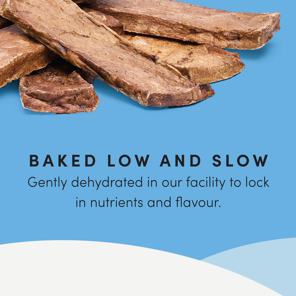 Crumps' Naturals Beef Tender Sticks soft wafer texture supports easy bites.