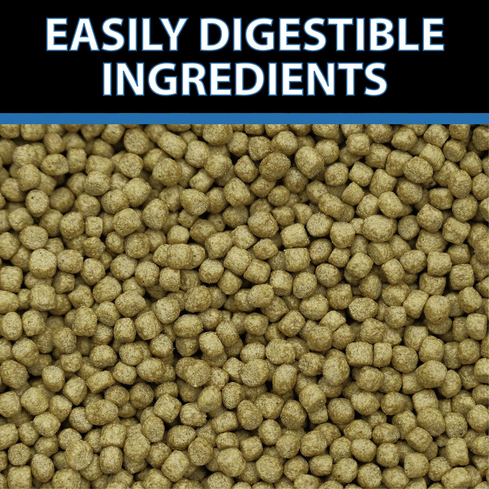 CrystalClear WheatGerm floating pellets on water surface ideal for cold-water feeding