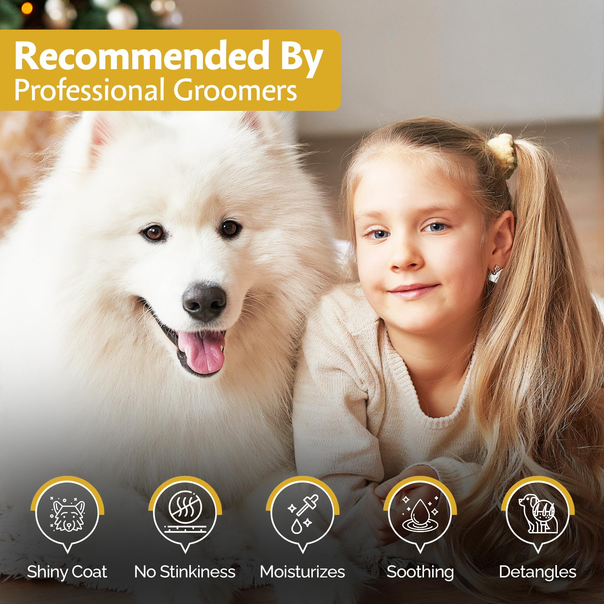 Crystalino gallon dog shampoo bulk packaging ideal for professional grooming routines.