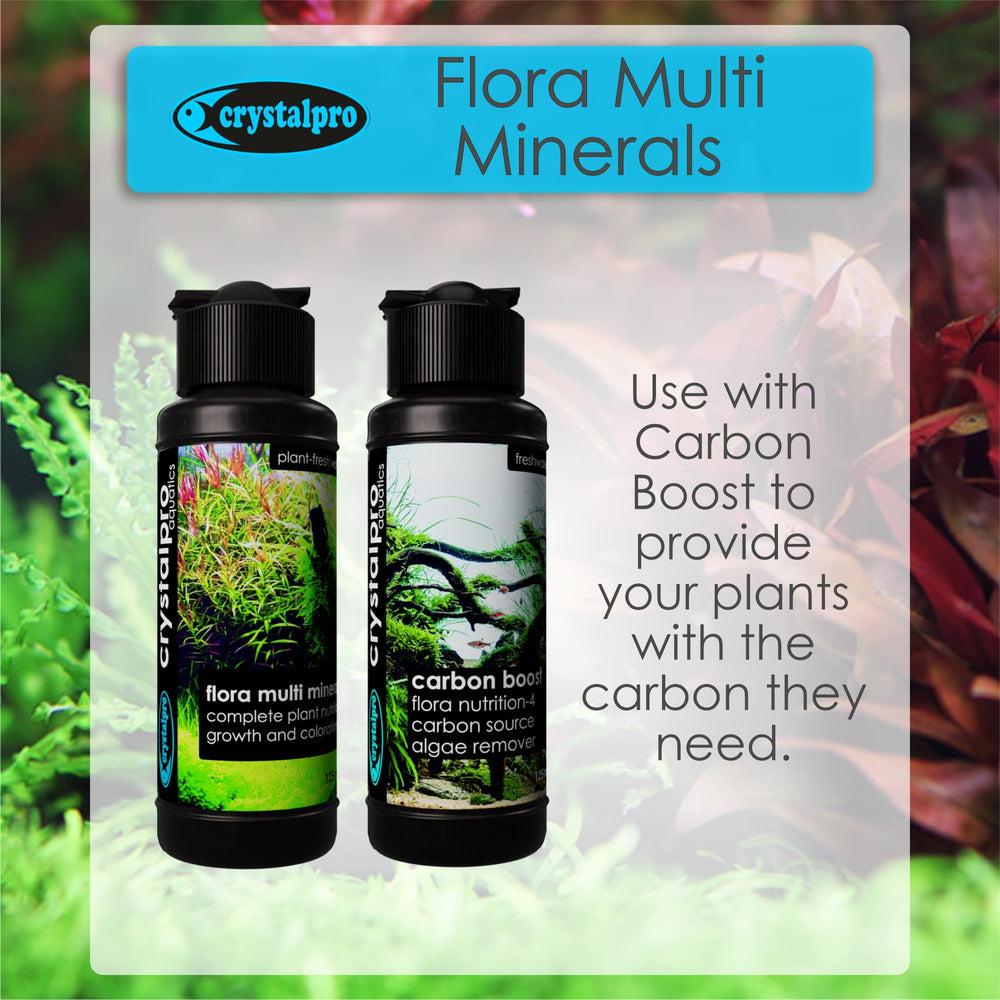 Crystalpro Flora Multi Minerals water-dissolution demonstrates minerals distributing in tank water.
