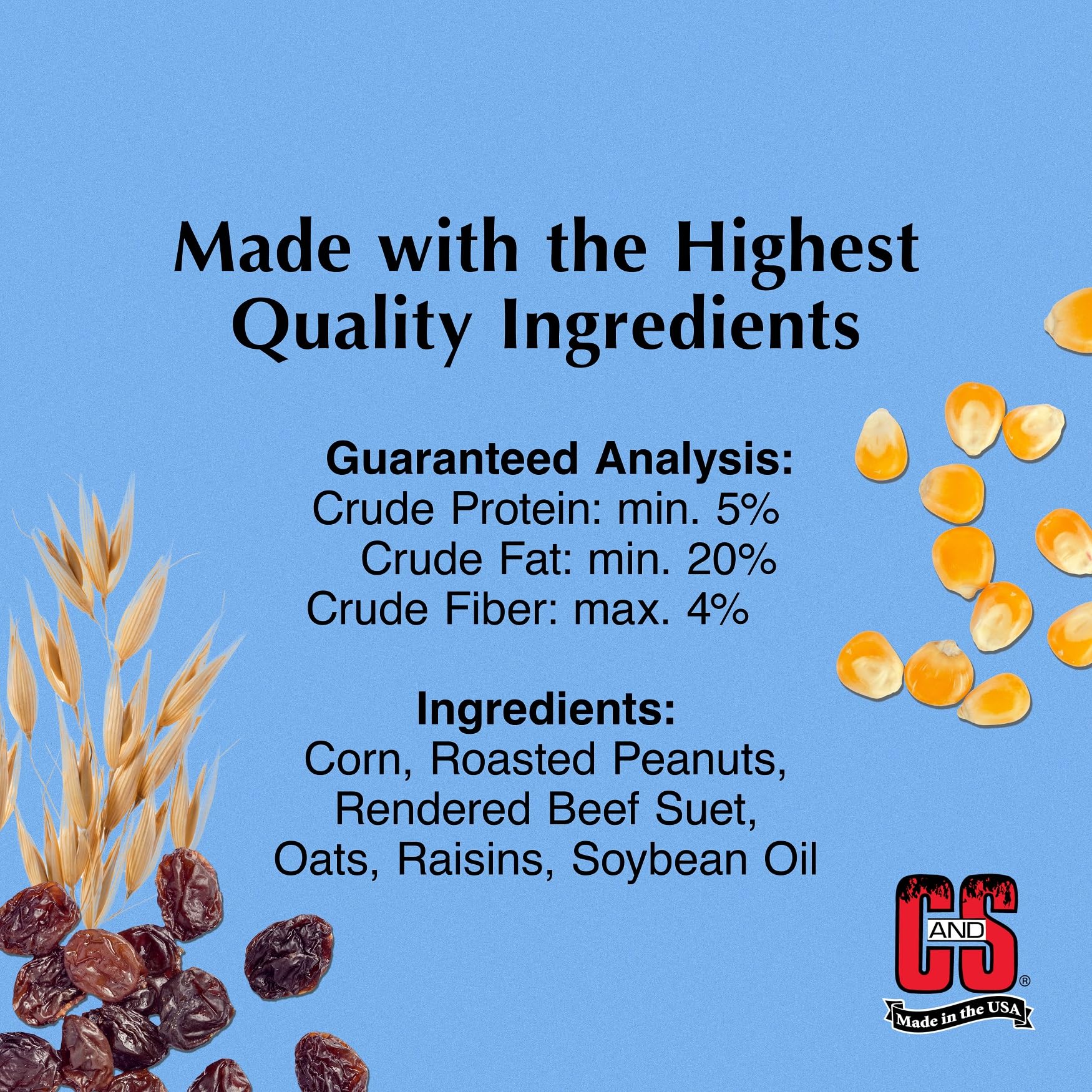 C&S Woodpecker Suet Nuggets close-up showcasing soft texture for insects and fruit eaters.
