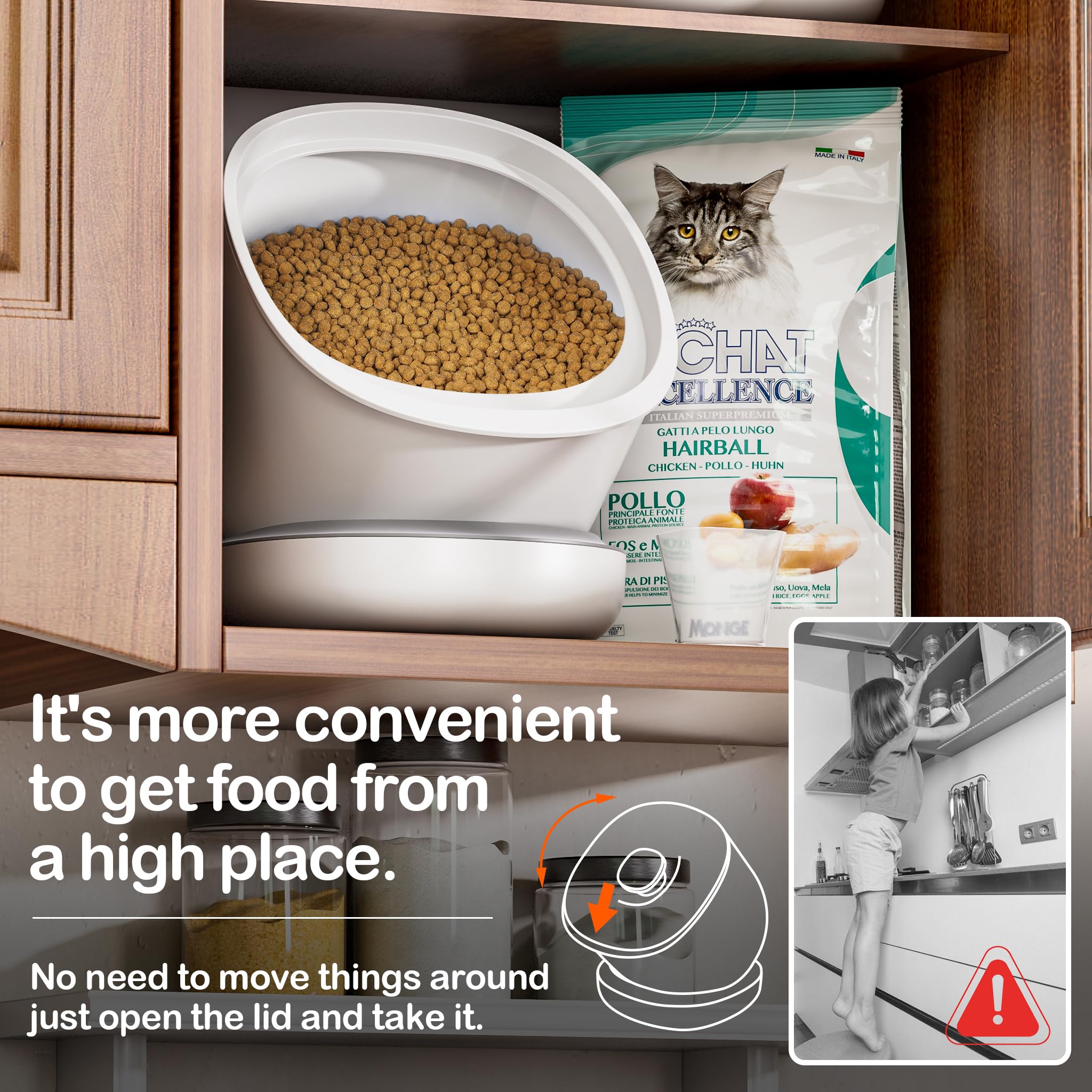 CTIME airtight container lid with detachable silicone ring ensuring freshness