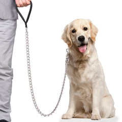 Ctopogo premium chain leash with heavy-duty clip for strong, reliable walks