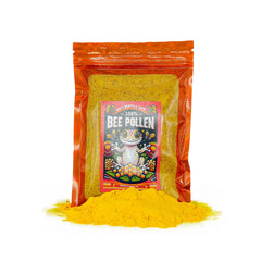CTWPets bee pollen powder packaging highlights purity for bearded dragons and tortoises.