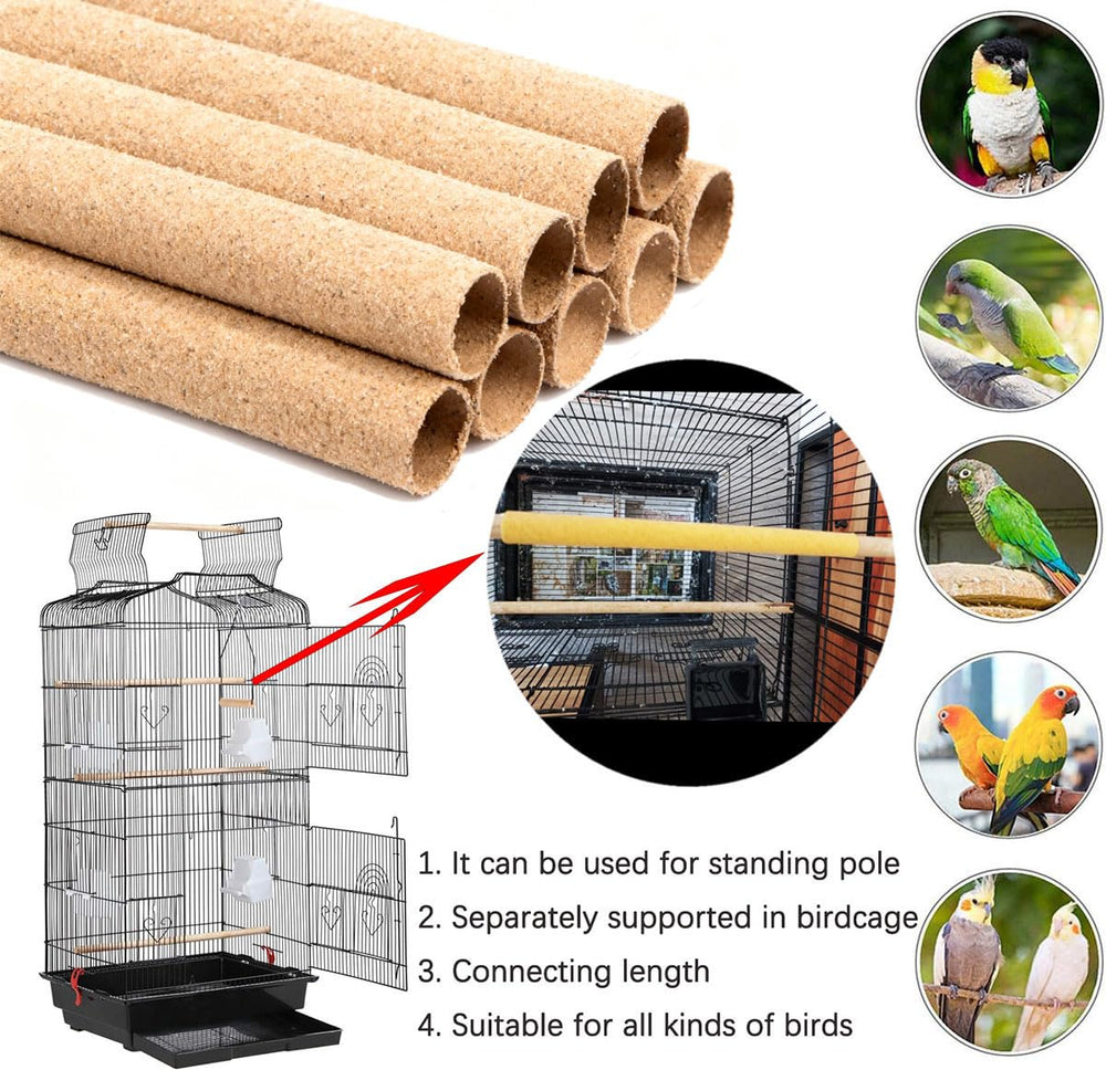 CuaxTume natural non-toxic perch covers made from sand and paper
