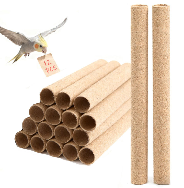 CuaxTume sanded perch covers on a 10-inch perch for parakeets promote nail care
