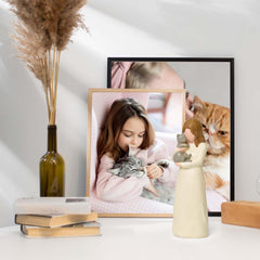 Cuayaes cat lovers gift box-ready memorial statue