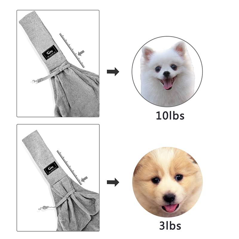 Cuby pet sling fabric detail highlights soft, breathable interior and durable exterior.