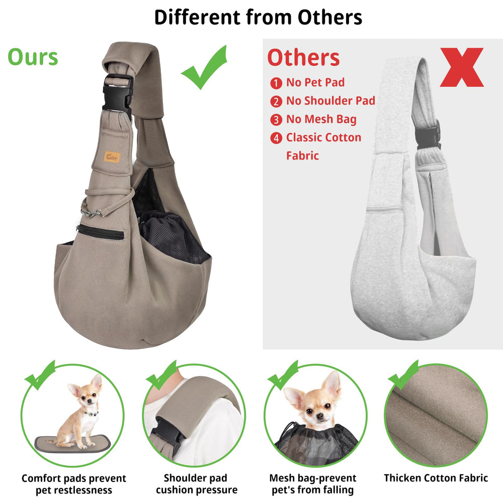 Cuby sling carrier interior with soft, skin-friendly fabric for comfort.
