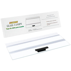 CUCZUUS glass canopy for 10-gallon Aqueon tanks provides secure fit and clear view.