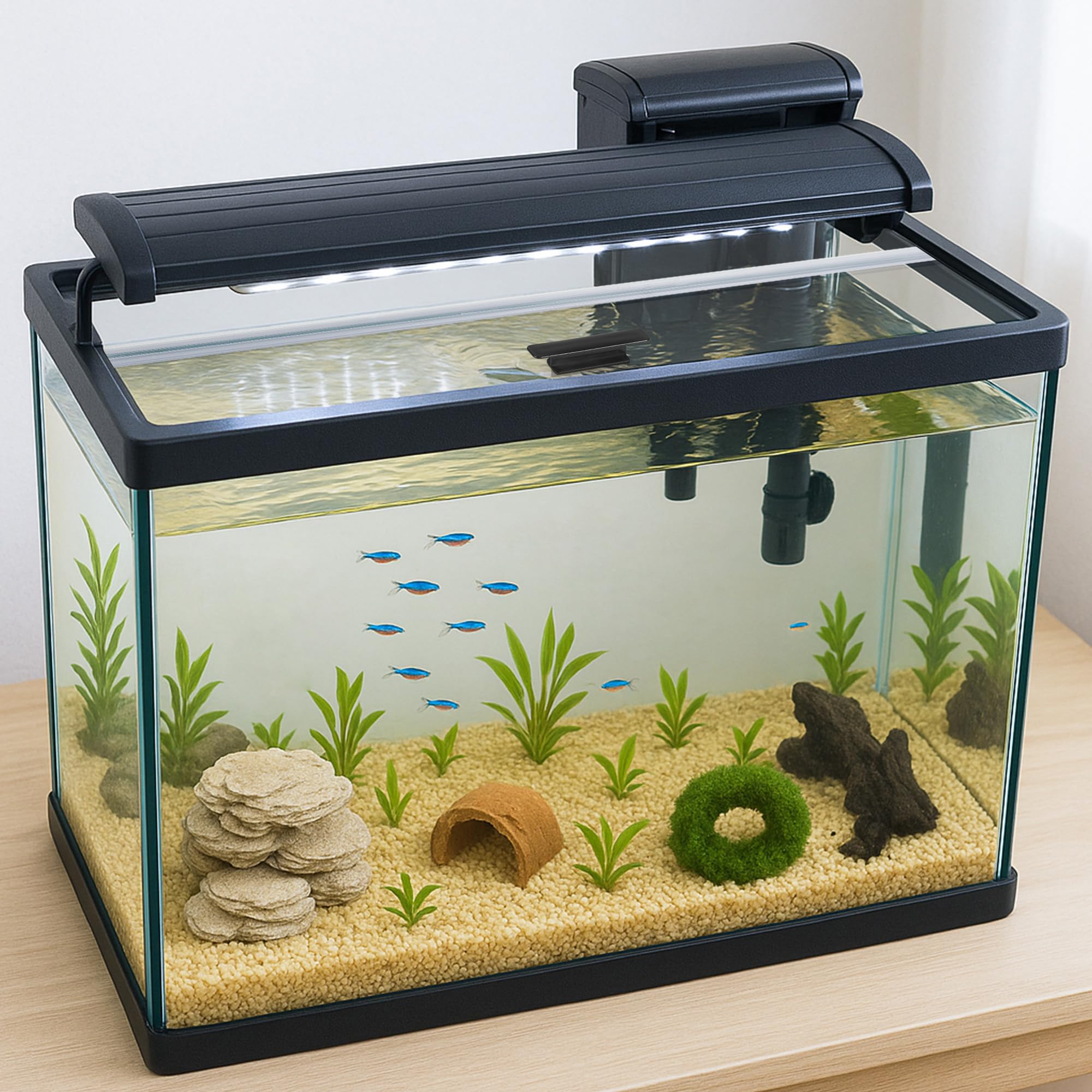 CUCZUUS evaporation-reducing canopy for stable water levels.