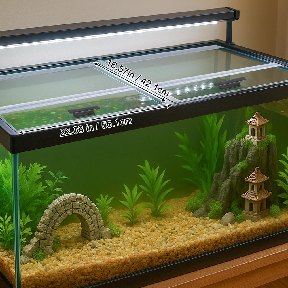 CUCZUUS two-piece canopy set for 75-110 gallon aquariums