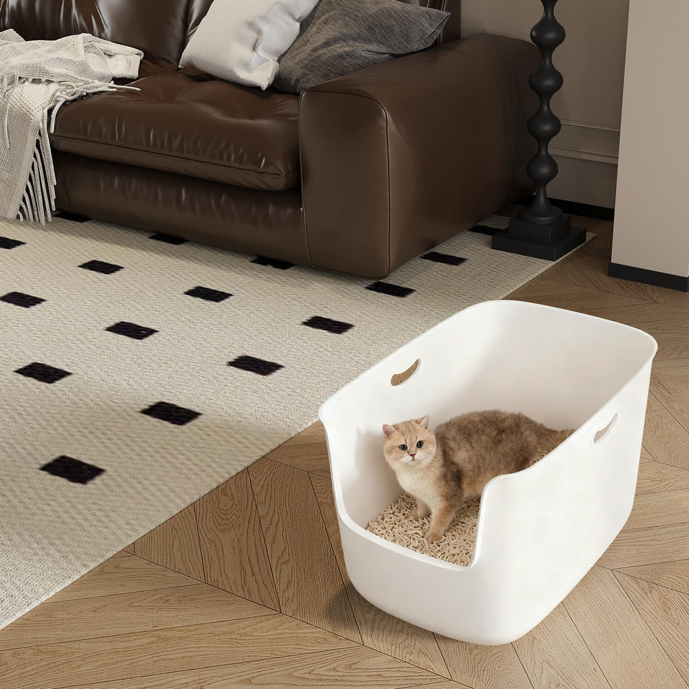 Cuddpaw low-entry threshold aids kittens and senior cats to enter easily.
