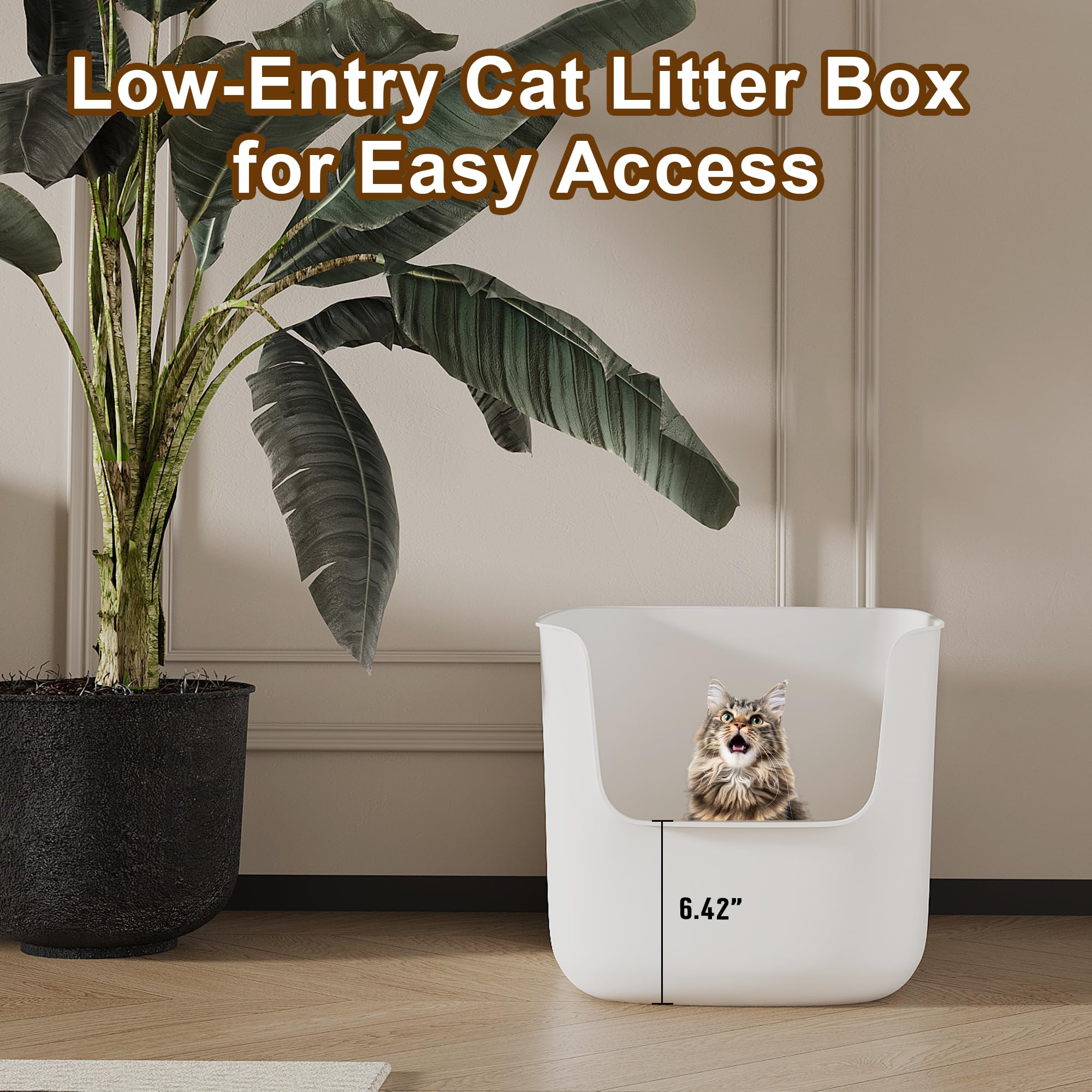 Cuddpaw high-sided design helps contain litter during digging.