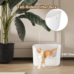 Cuddpaw spacious 22.8 x 15.4 x 8.7 litter box for single or small multi-cat households