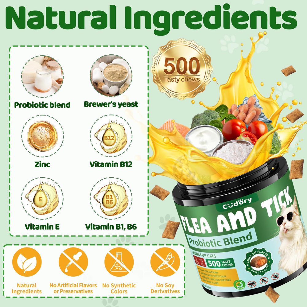 Cudory chicken flavored cat treat with snack like appeal.