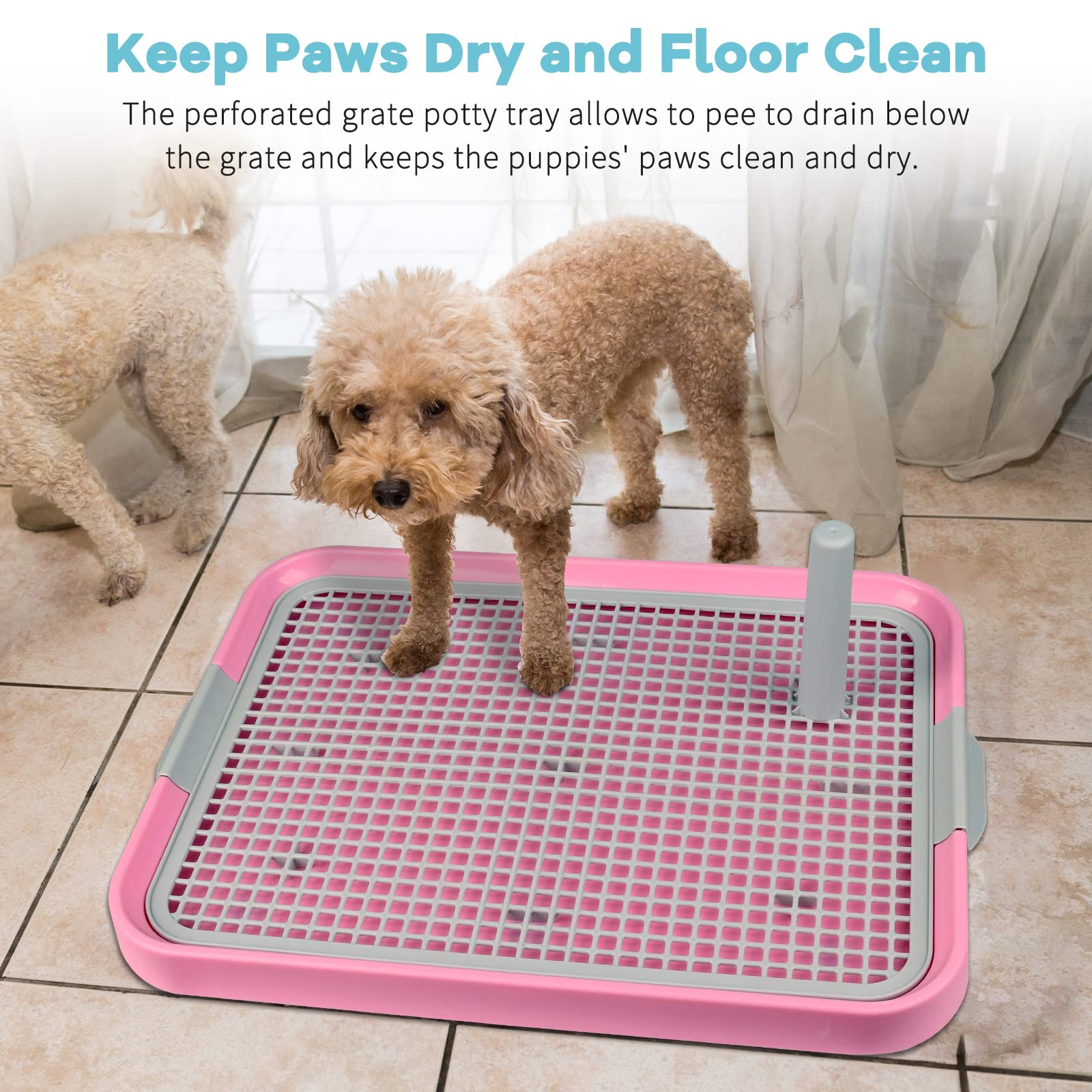 CUHIOY litter tray offers indoor and outdoor use for flexibility.