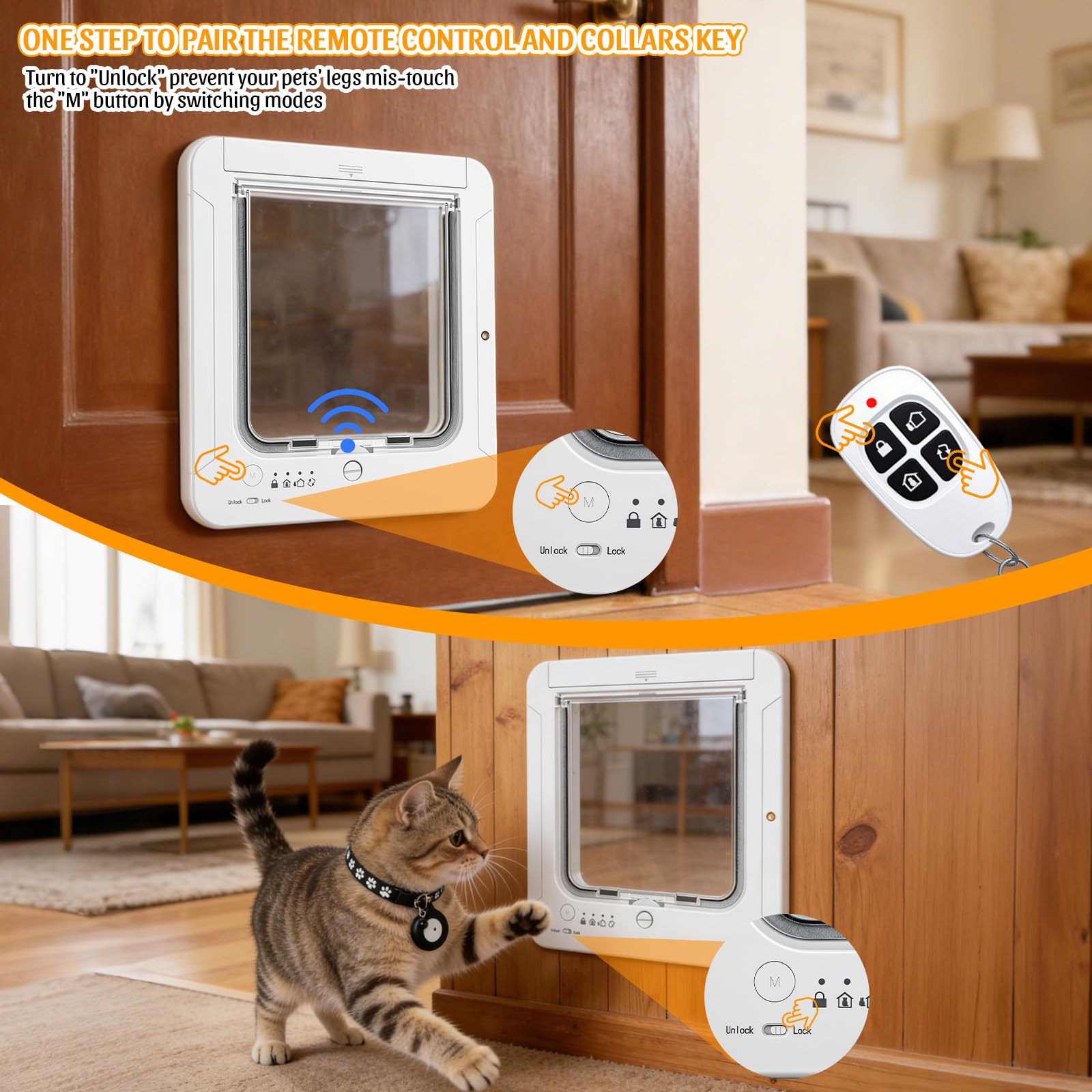 Cuibird security focused cat door protects food and entry points
