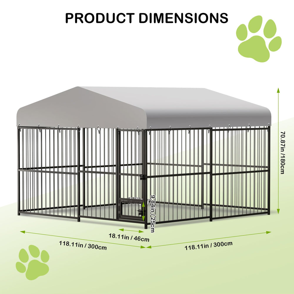 CuisinSmart durable galvanized-frame close-up illustrating long-lasting outdoor enclosure.
