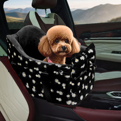 Cullaby Center Console Dog Car Seat offers a secure compact fit beside the car console.