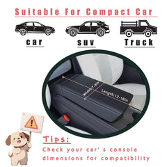 Cullaby Console Dog Seat Pink Daisy side view showing compact car compatibility.