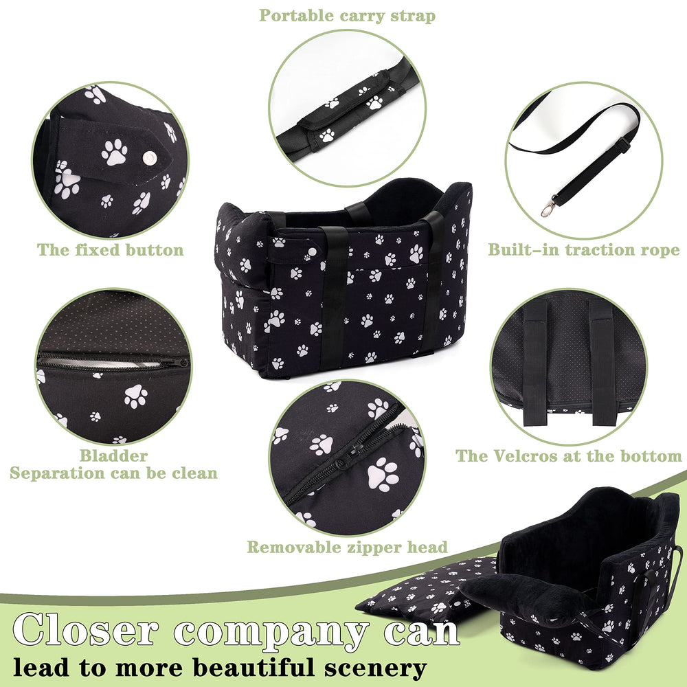 Cullaby safety leash helps secure small to medium dogs during travel.
