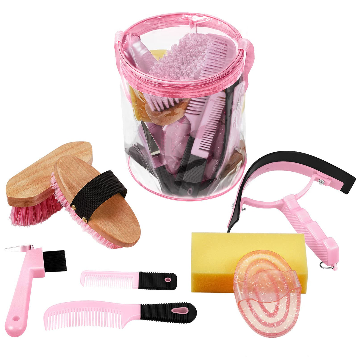 Cunhill 9-piece grooming kit in tote bag keeps tools organized for travel.