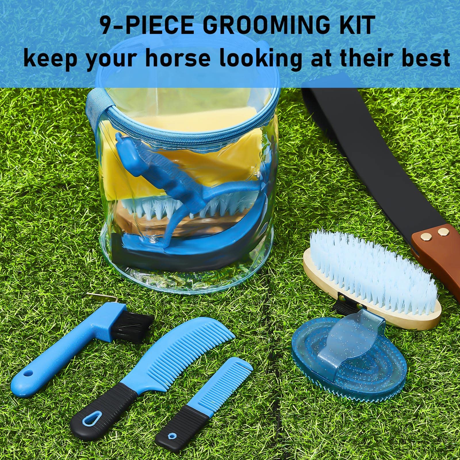 Cunhill sweat scraper speeds drying without stressing the horse.