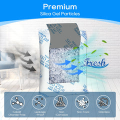Cunina desiccant bag close-up shows leakage-proof design