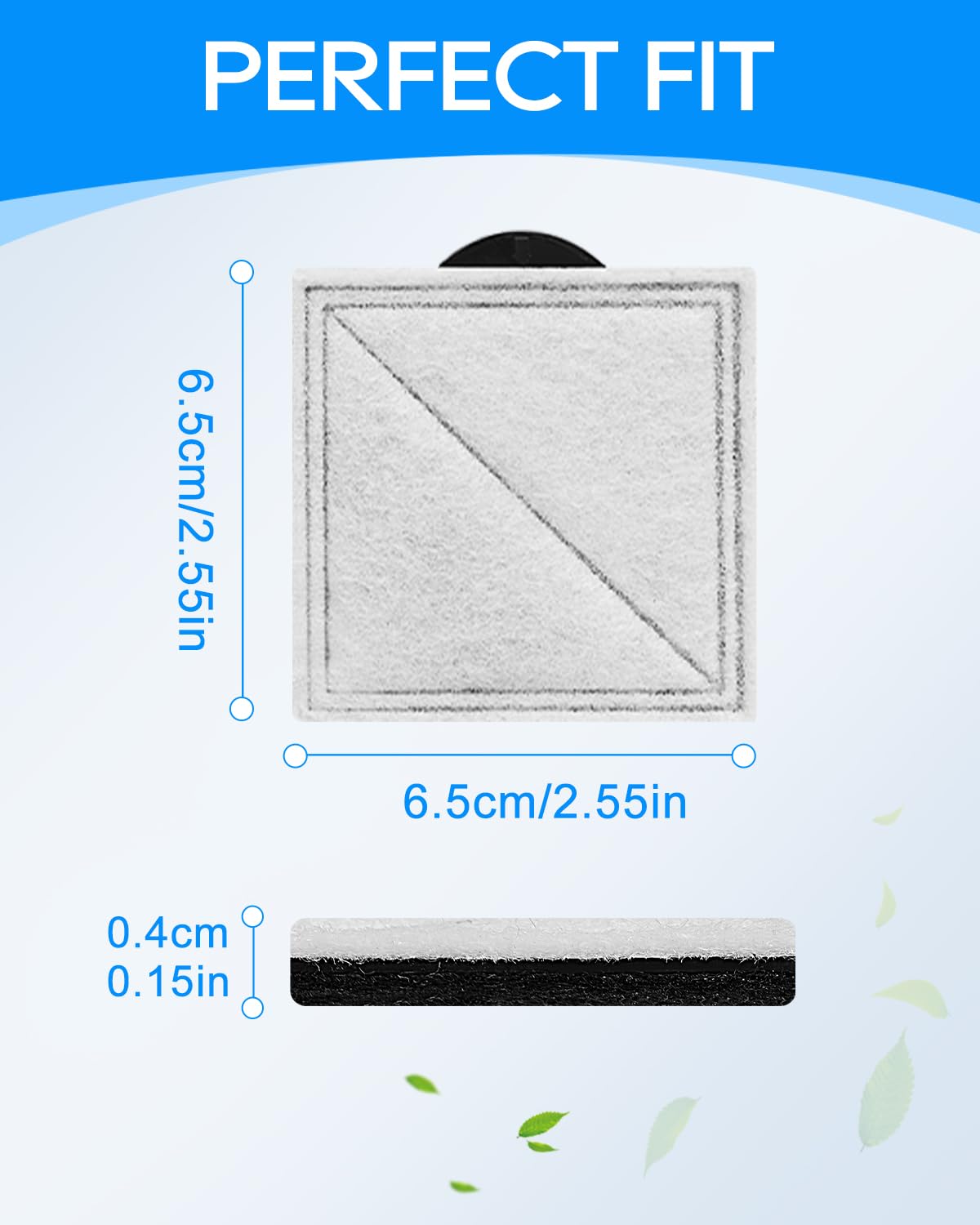 Filter kit helps protect the fountain pump and extend fountain life.