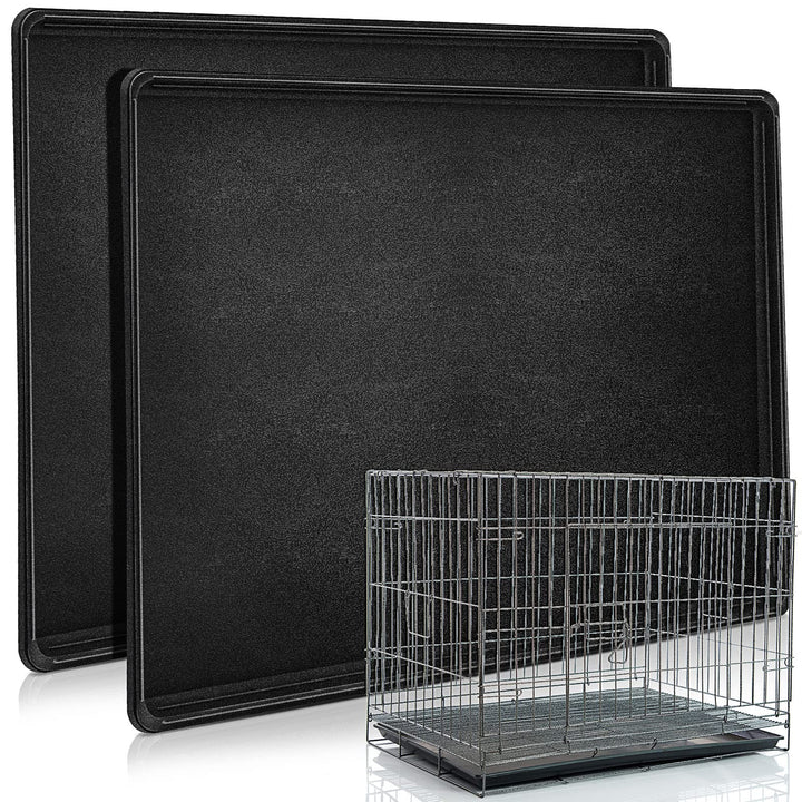 Cunno 2-pack replacement crate trays in black for easy swaps