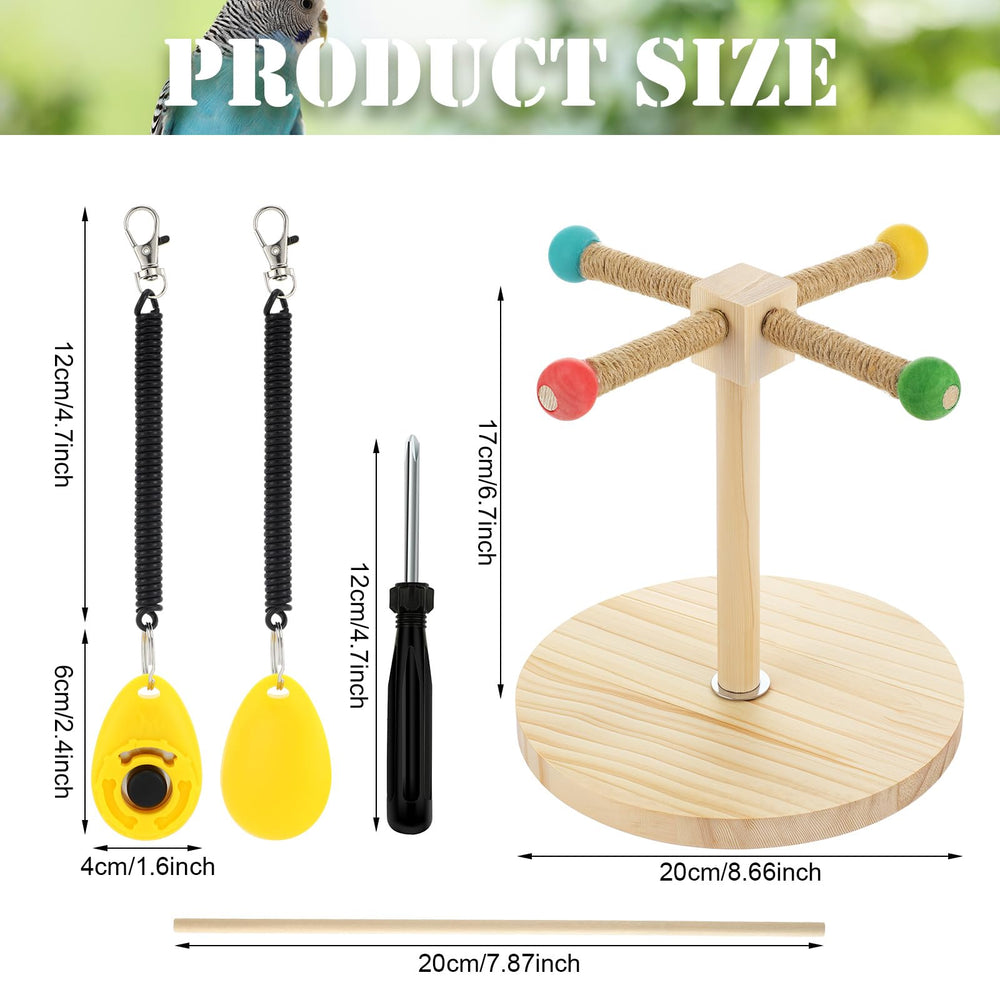Cunno bird training clicker with wrist strap ensures consistent cues.