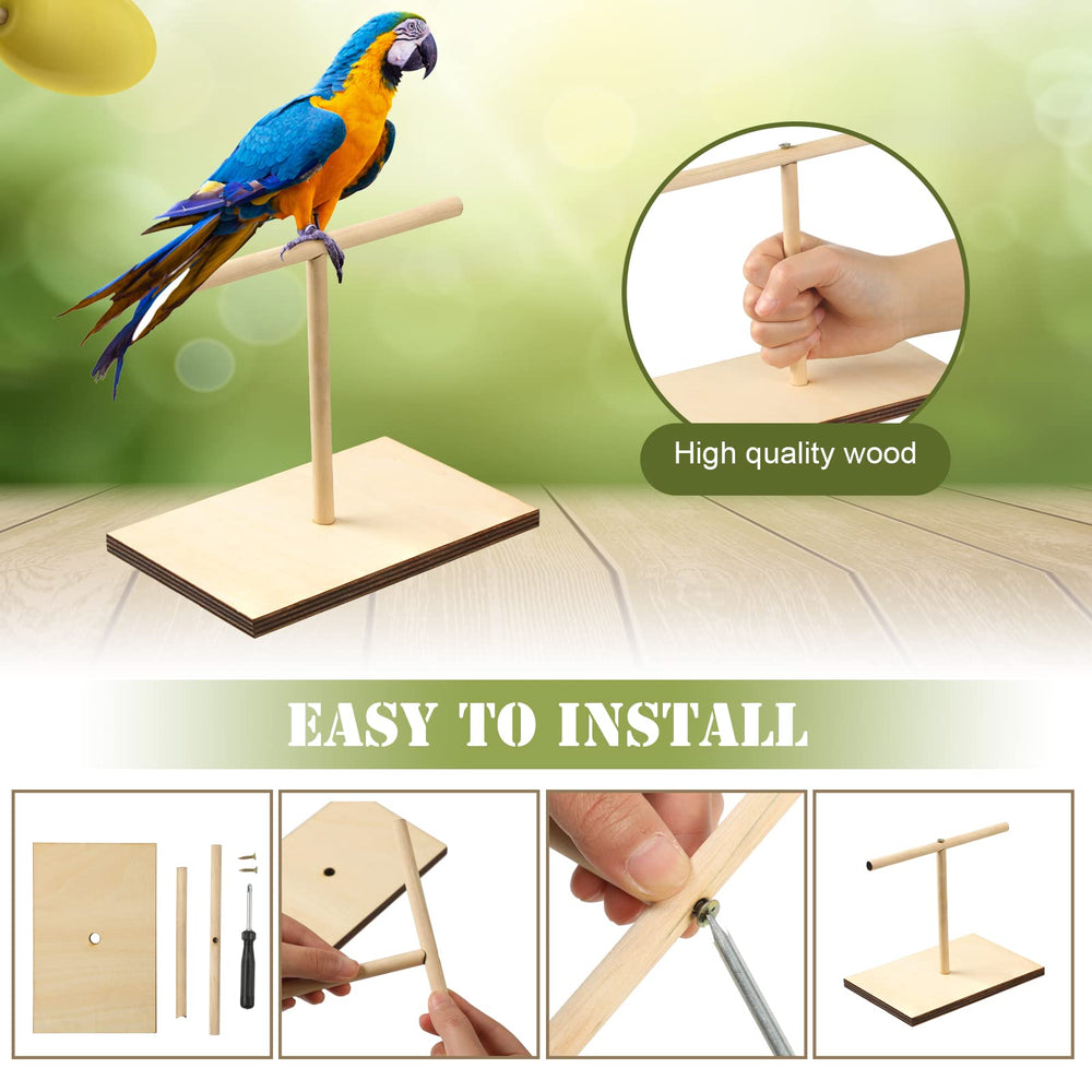 Cunno Tabletop use shows convenient setup for indoor bird training and bonding.