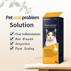 CUROVET MucoMax bottle packaging highlights natural ingredients for pets.