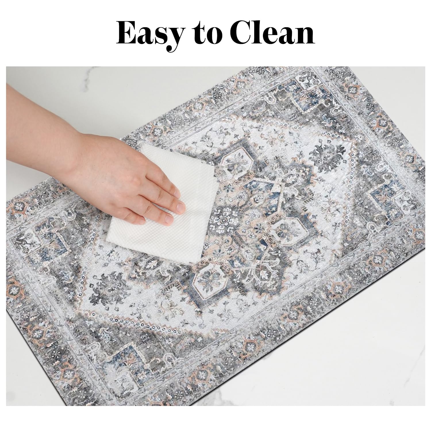 Cuslnox dog food mat tear-resistant and durable for busy households.