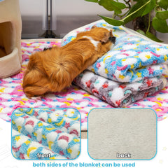 CUSOZWO pink fleece blanket adds soft color and comfort for pets