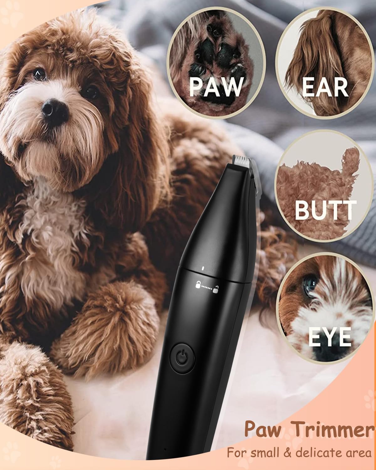 Cussity ceramic blades prevent pulling for gentle trimming.