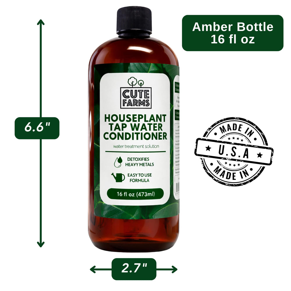 Cute Farms label highlighting detoxification and safety for hydroponics