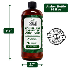Cute Farms label highlighting detoxification and safety for hydroponics